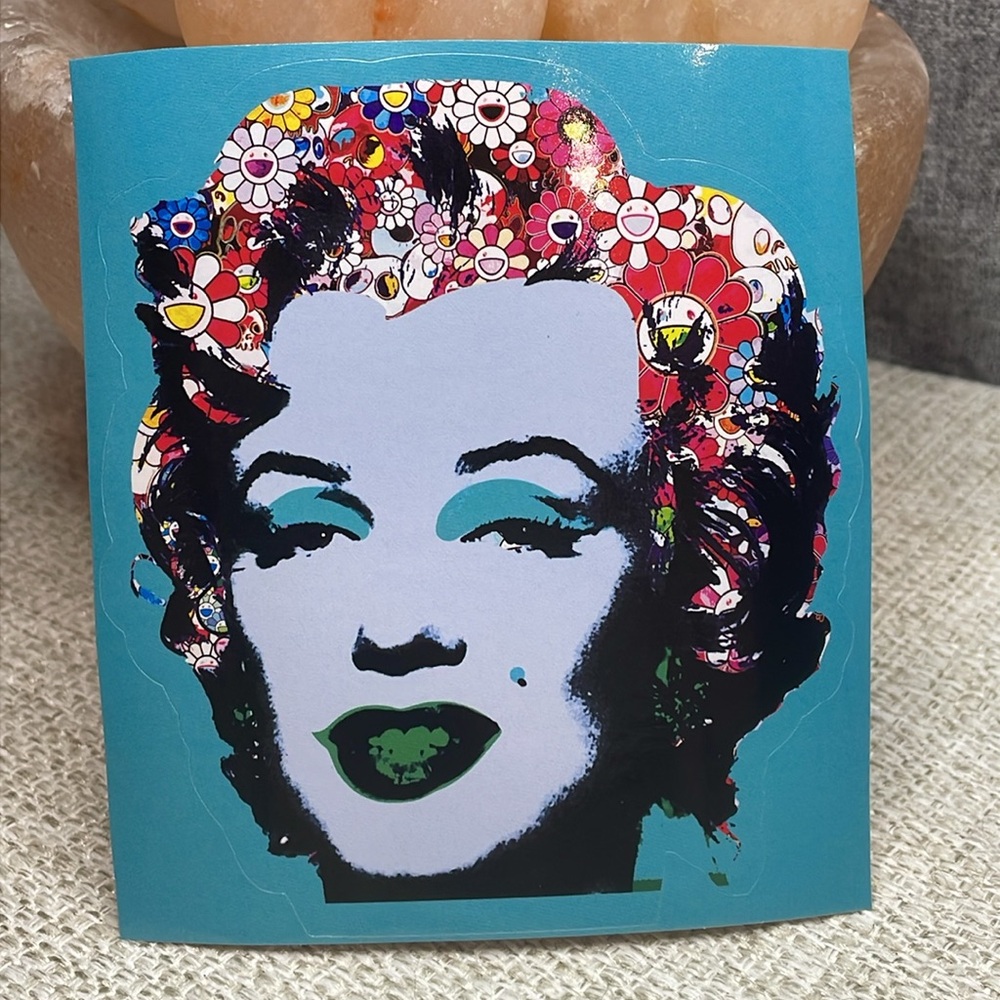 DEATH NYC STICKER Marilyn Takashi Murakami